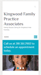 Mobile Screenshot of kingwoodfamilypracticeassoc.com
