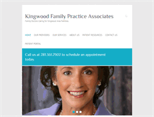 Tablet Screenshot of kingwoodfamilypracticeassoc.com